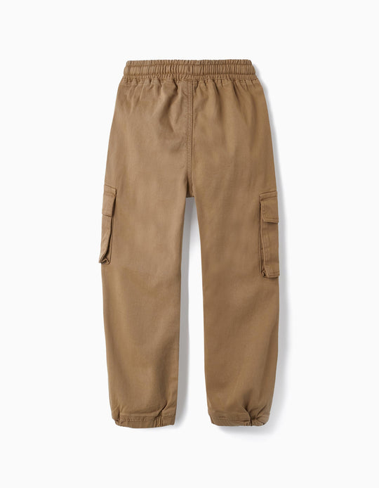 Cargo Trousers for Boys, Camel