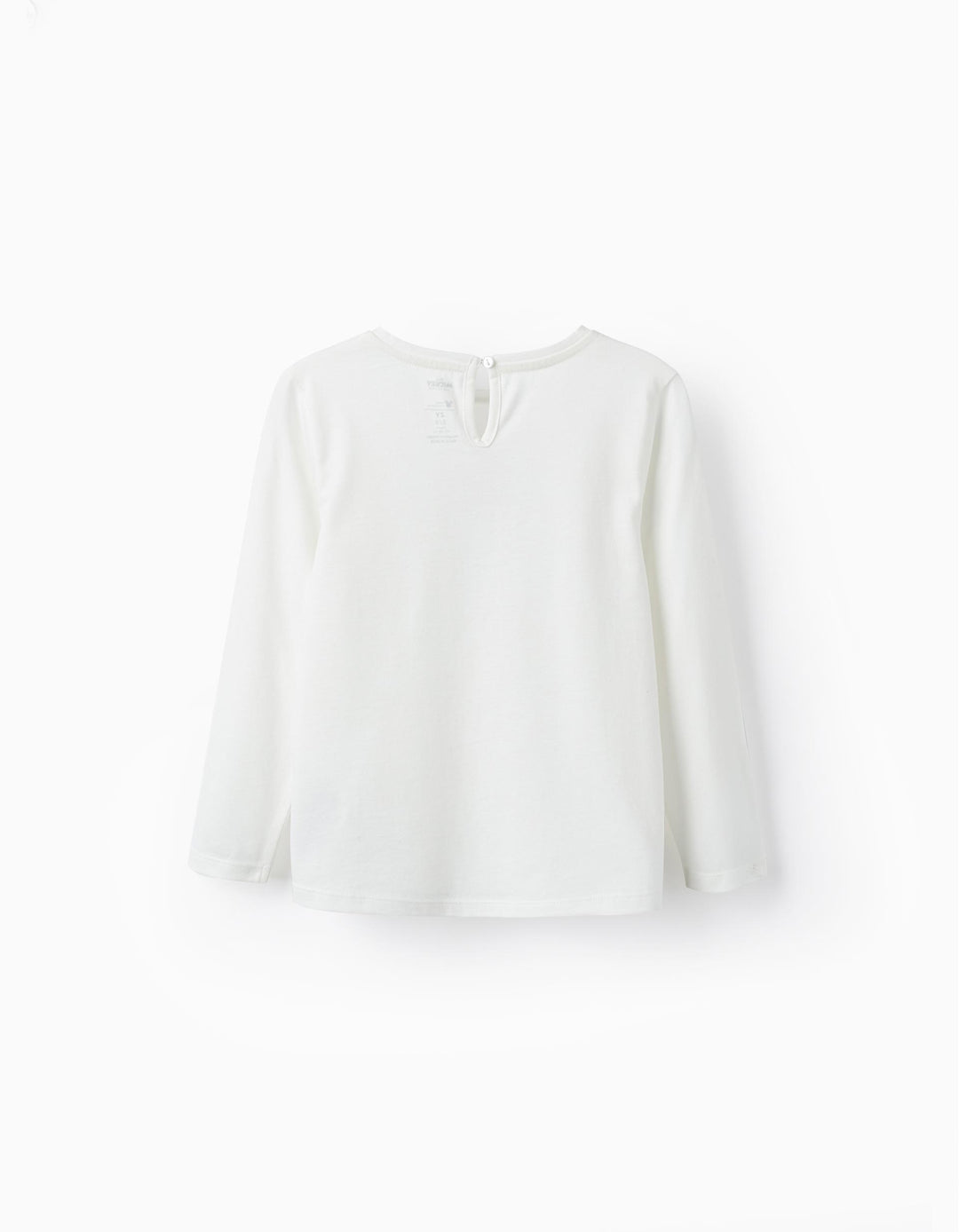 Long-Sleeved T-Shirt for Girls 'Minnie', White