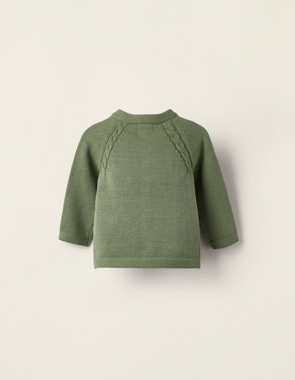 Long Sleeve Cardigan for Newborns, Green