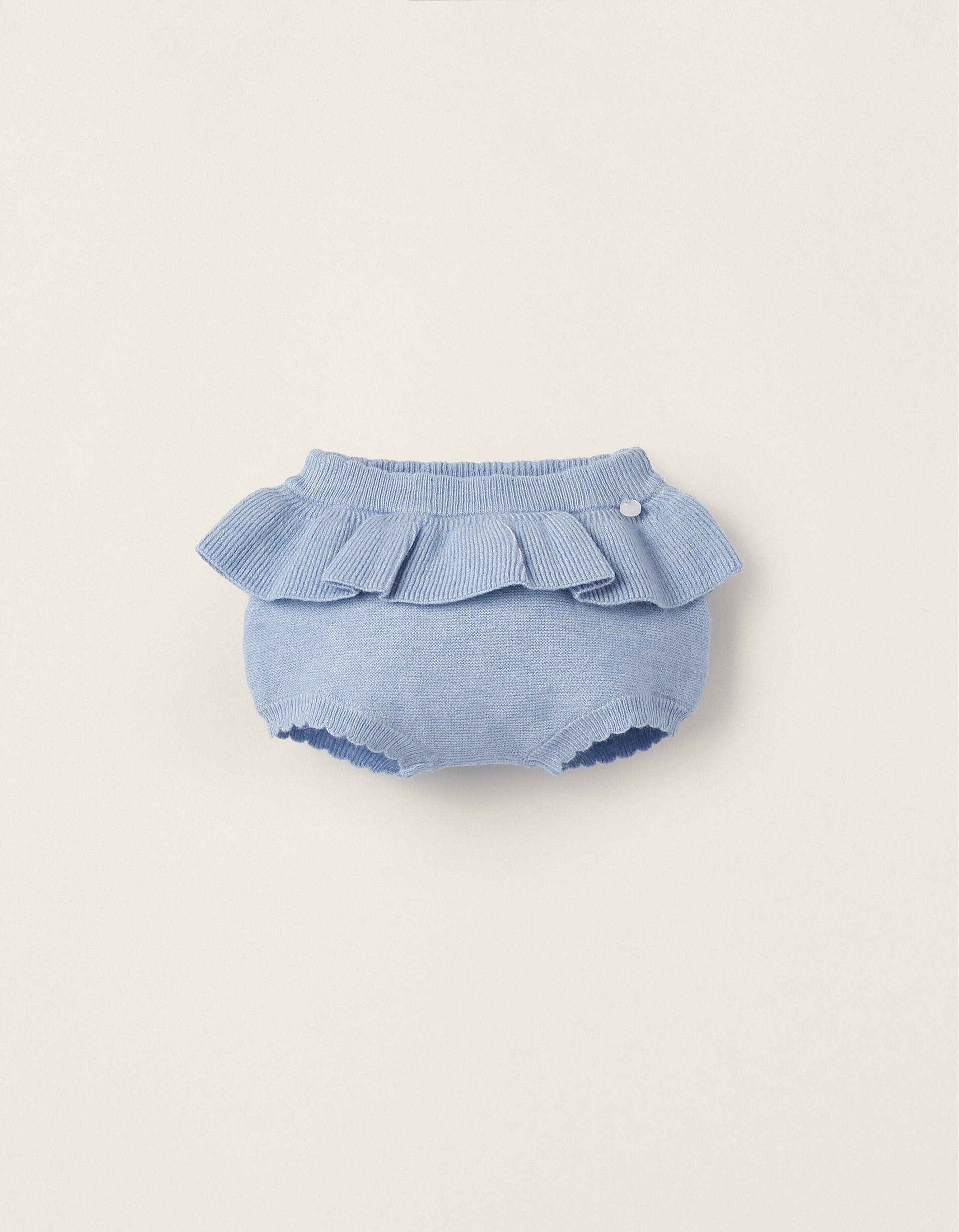 Knit Bloomers for Newborn Baby Girls, Blue - MYHOLDAL LEBANON