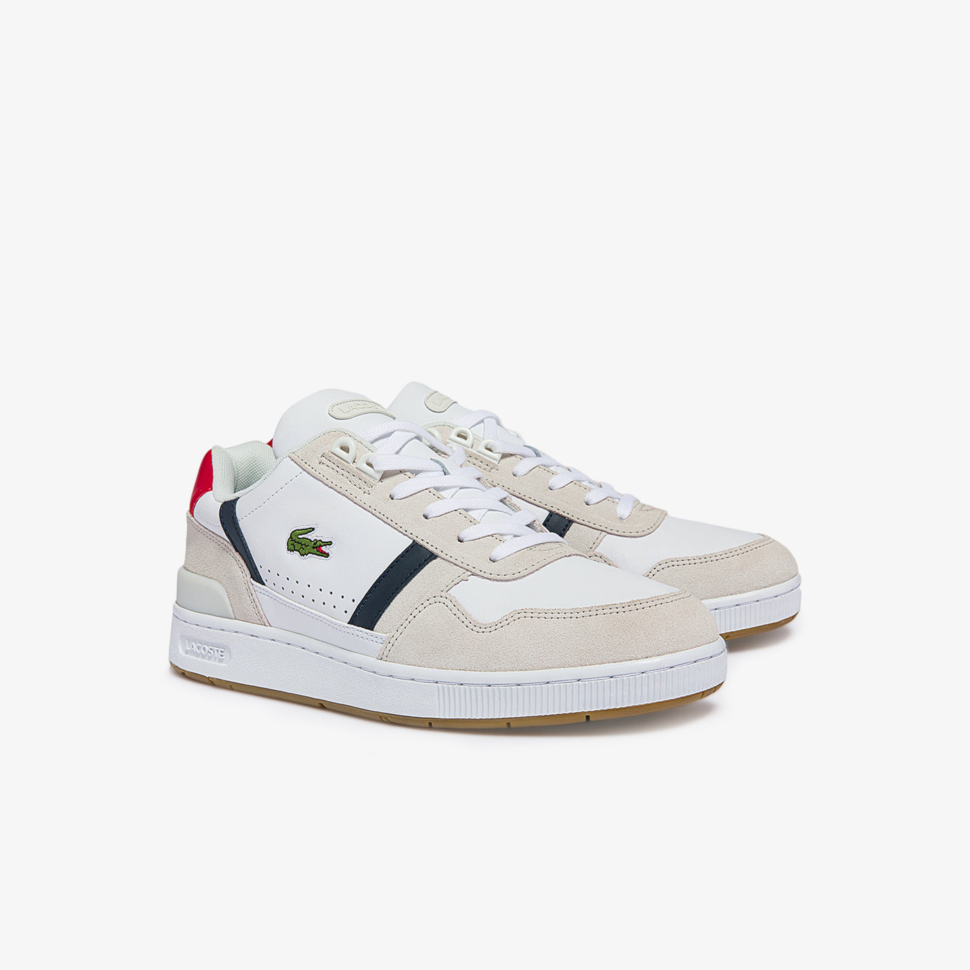 Men's T-Clip Tricolour Leather And Suede Trainers - 40Sma0048407