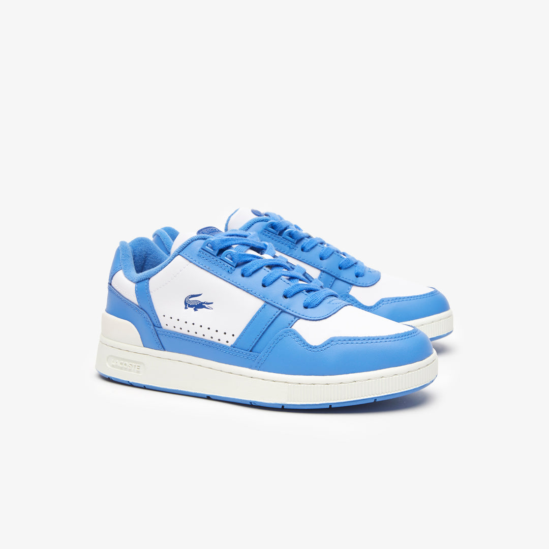 Women's Lacoste T-Clip Leather Colour-Block Trainers - 45Sfa0045080