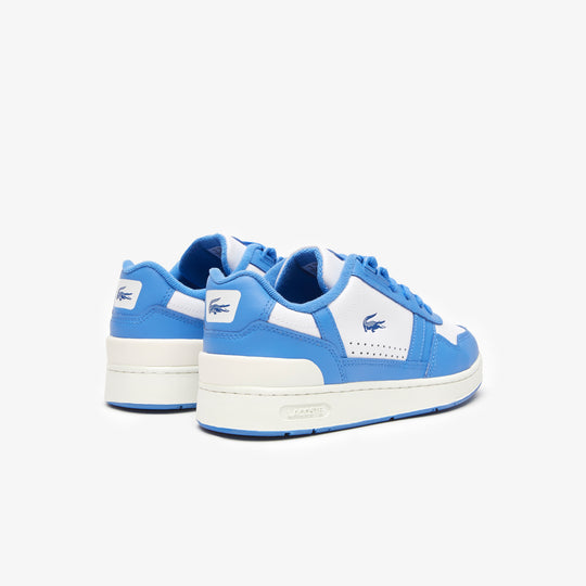 Women's Lacoste T-Clip Leather Colour-Block Trainers - 45Sfa0045080