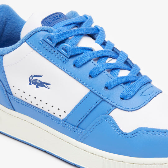 Women's Lacoste T-Clip Leather Colour-Block Trainers - 45Sfa0045080