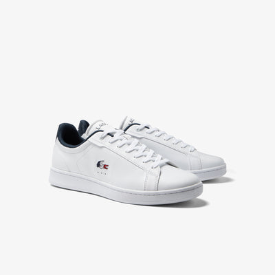 Men's Lacoste Carnaby Pro Leather Tricolour Trainers - 45SMA0114407