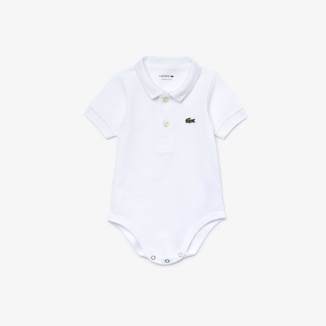 Shop The Latest Collection Of Lacoste Baby Organic Cotton Piquã© Bodysuit In Recycled Cardboard Box Set - 4J6963 In Lebanon