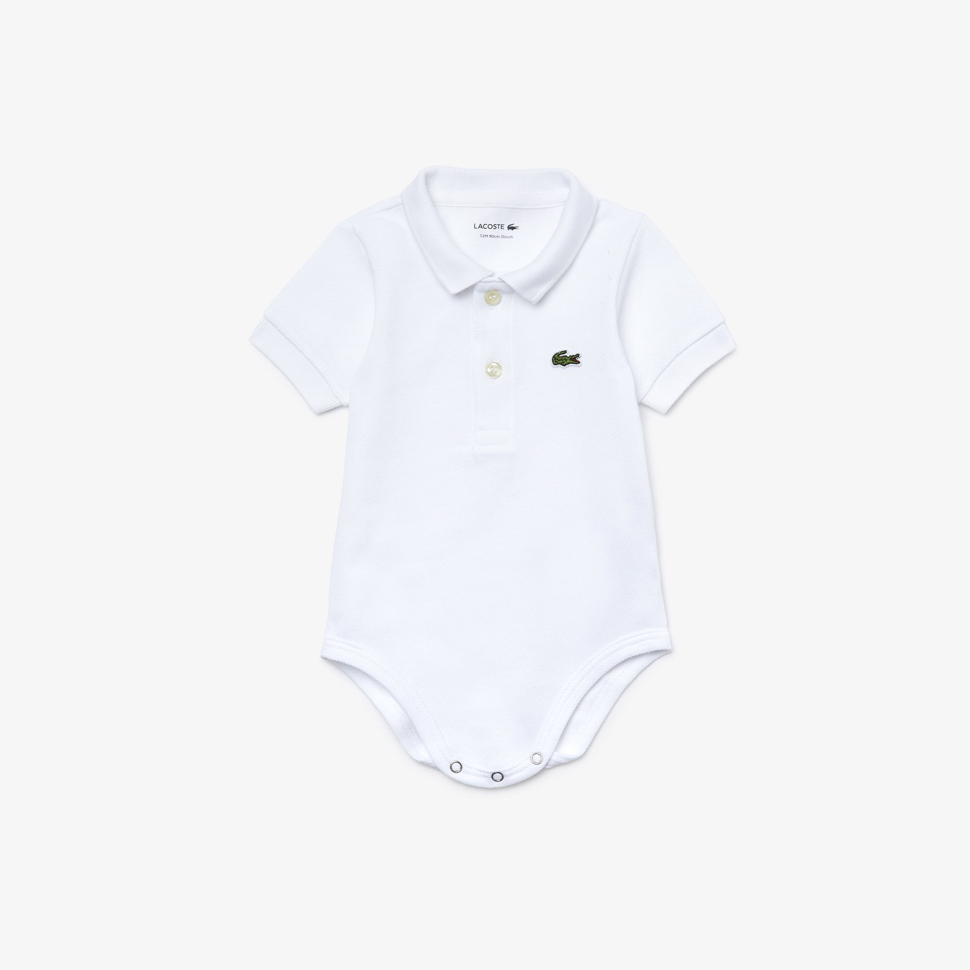 Shop The Latest Collection Of Lacoste Baby Organic Cotton Piquã© Bodysuit In Recycled Cardboard Box Set - 4J6963 In Lebanon