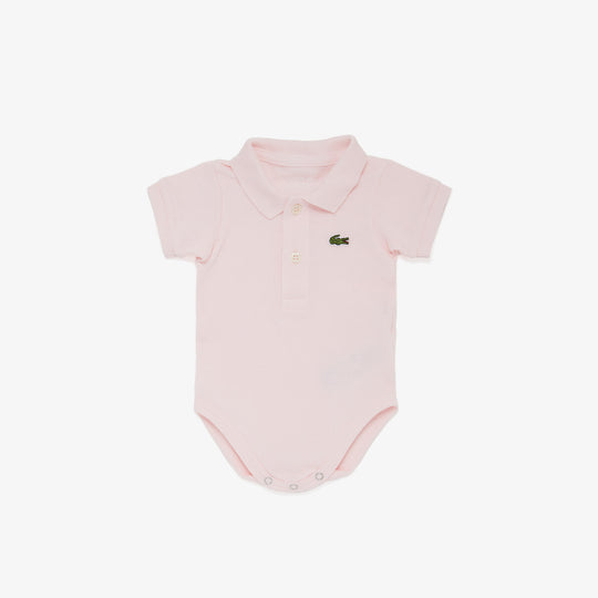 Baby Organic Cotton Pique Bodysuit In Recycled Cardboard Box Set - 4J6963