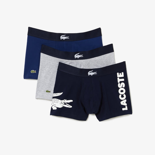Shop The Latest Collection Of Lacoste Men'S Mismatched Stretch Cotton Trunk 3-Pack - 5H1803 In Lebanon