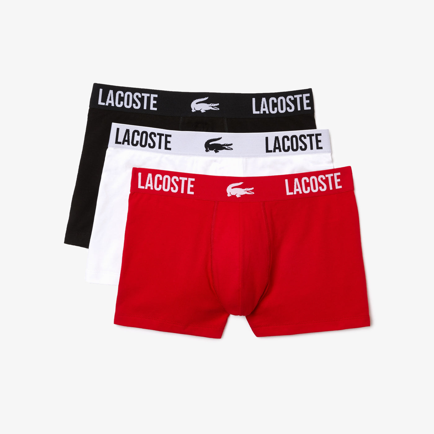 Men's Lacoste Branded Jersey Trunk Three-Pack - 5H3321