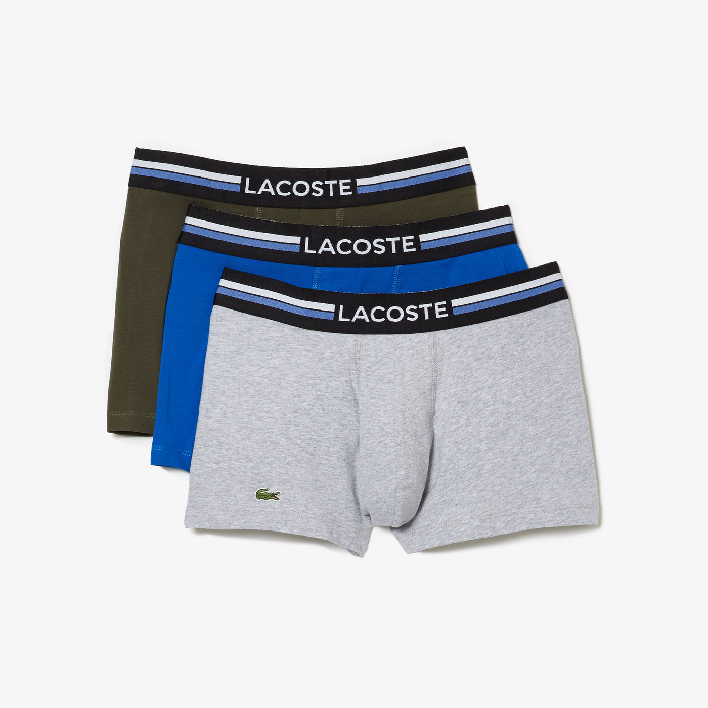 Shop The Latest Collection Of Lacoste Pack Of 3 Iconic Trunks With Three-Tone Waistband - 5H3386 In Lebanon