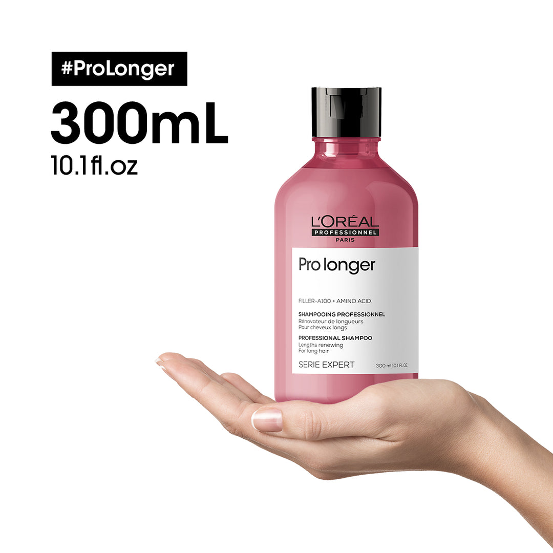 Pro Longer Shampoo With Filler-A100 And Amino Acid For Long Hair With Thinned Ends Serie Expert 300 Ml