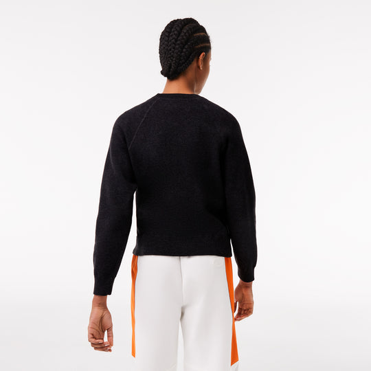 Women's Lacoste Crew Neck Two-Ply Jersey Sweater - Af1105