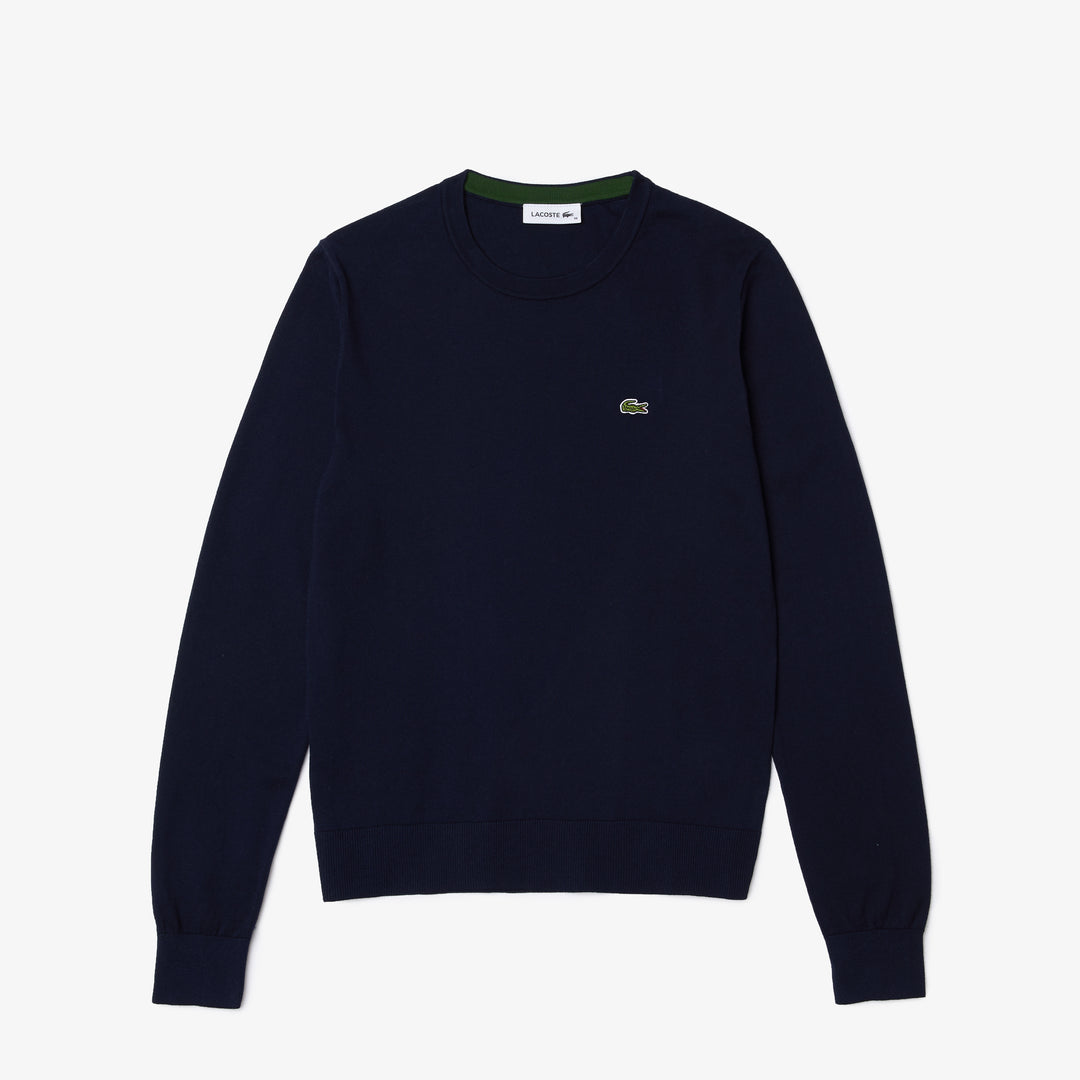 Shop The Latest Collection Of Lacoste Women'S Crew Neck Organic Cotton Sweater - Af7005 In Lebanon
