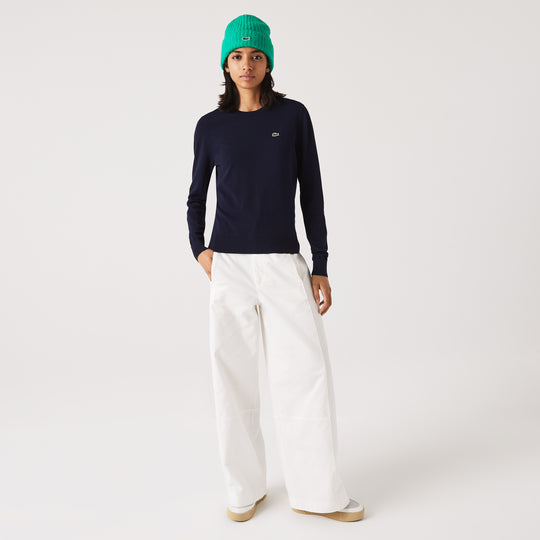 Women's Crew Neck Organic Cotton Sweater - Af7005