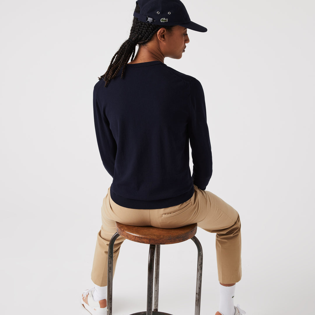 Women's V-Neck Organic Cotton Sweater - Af7013