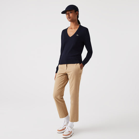 Women's V-Neck Organic Cotton Sweater - Af7013