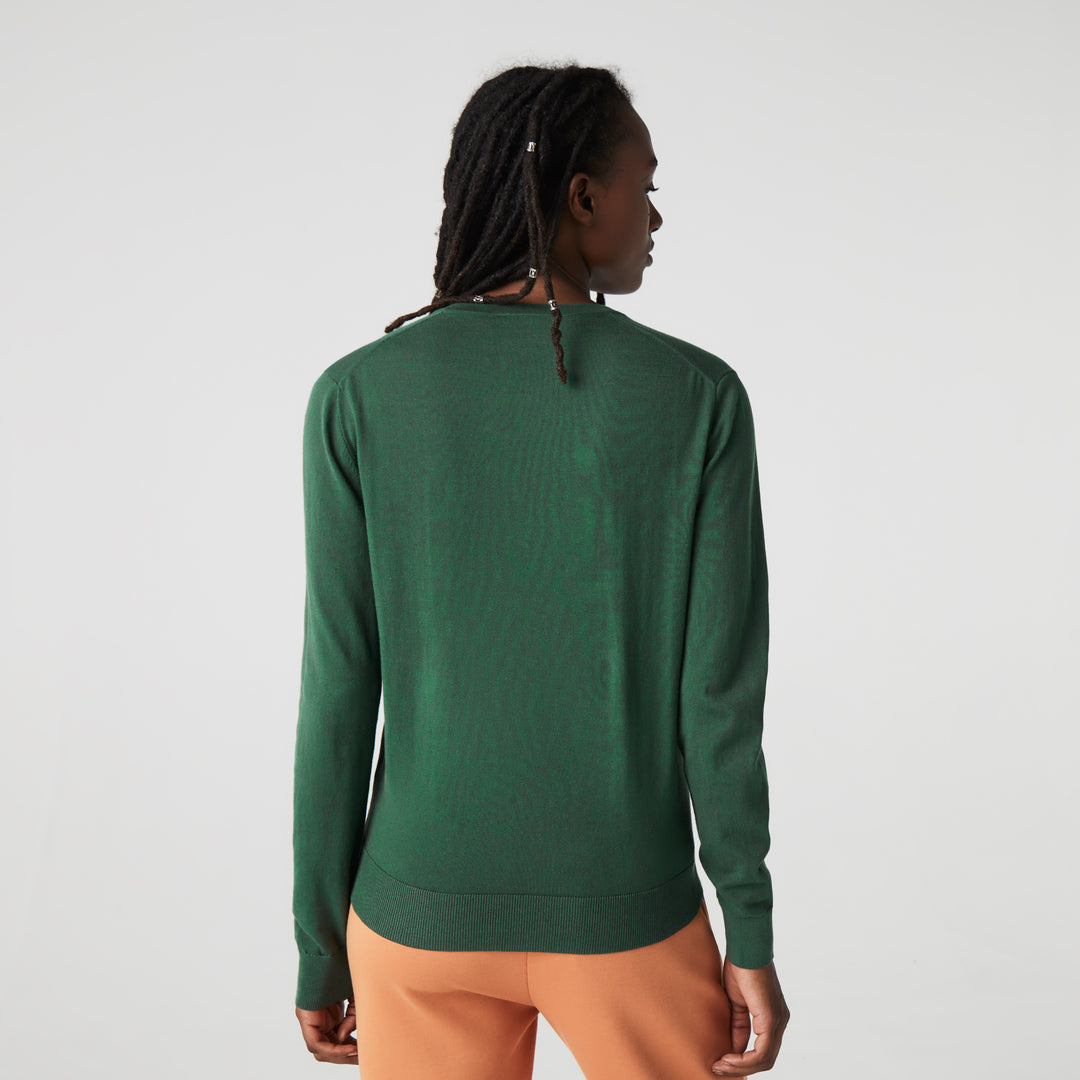 Women’S V-Neck Organic Cotton Sweater - Af7013