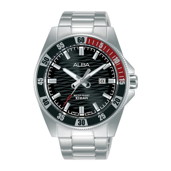 Shop The Latest Collection Of Alba Active Black Dial Silver Steel 42.5Mm- Ag8L97X1 In Lebanon
