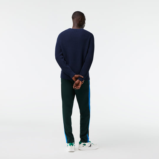 Men's Lacoste Classic Fit Crew Neck Organic Cotton Sweater - Ah0255