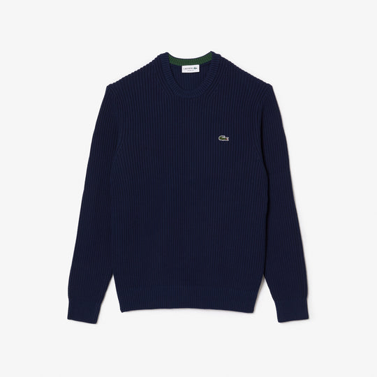Shop The Latest Collection Of Outlet - Lacoste Men'S Lacoste Classic Fit Crew Neck Organic Cotton Sweater - Ah0255 In Lebanon