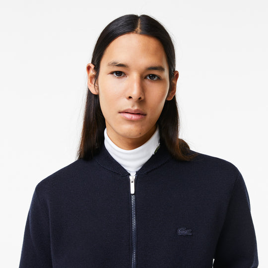 Men's Lacoste Classic Fit Wool Zip Sweater - Ah0394