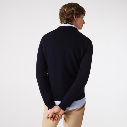 Men's Crew Neck Merino Wool Sweater - Ah1969