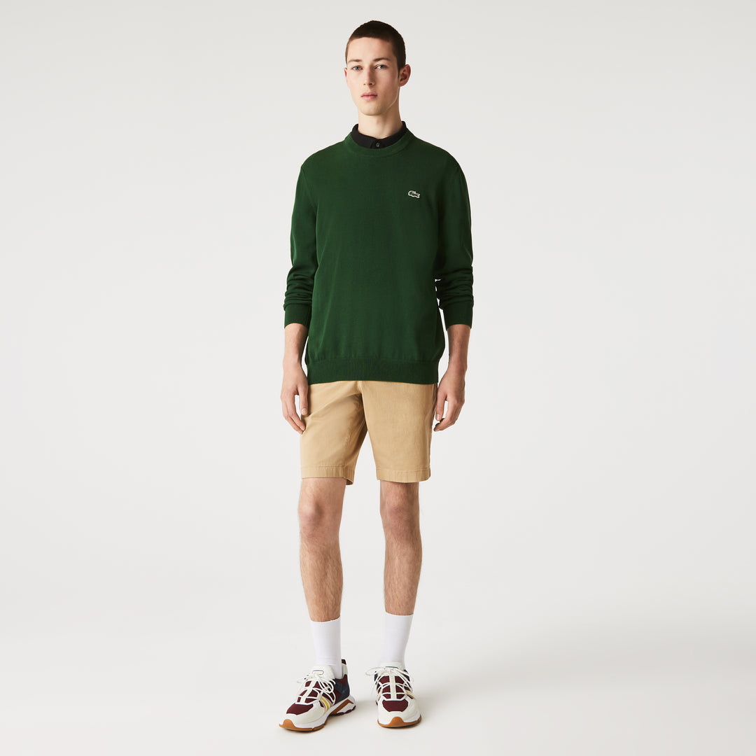 Monochrome Crew Neck Cotton Sweater - AH1985