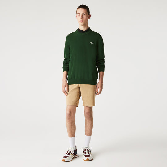 Monochrome Crew Neck Cotton Sweater - AH1985