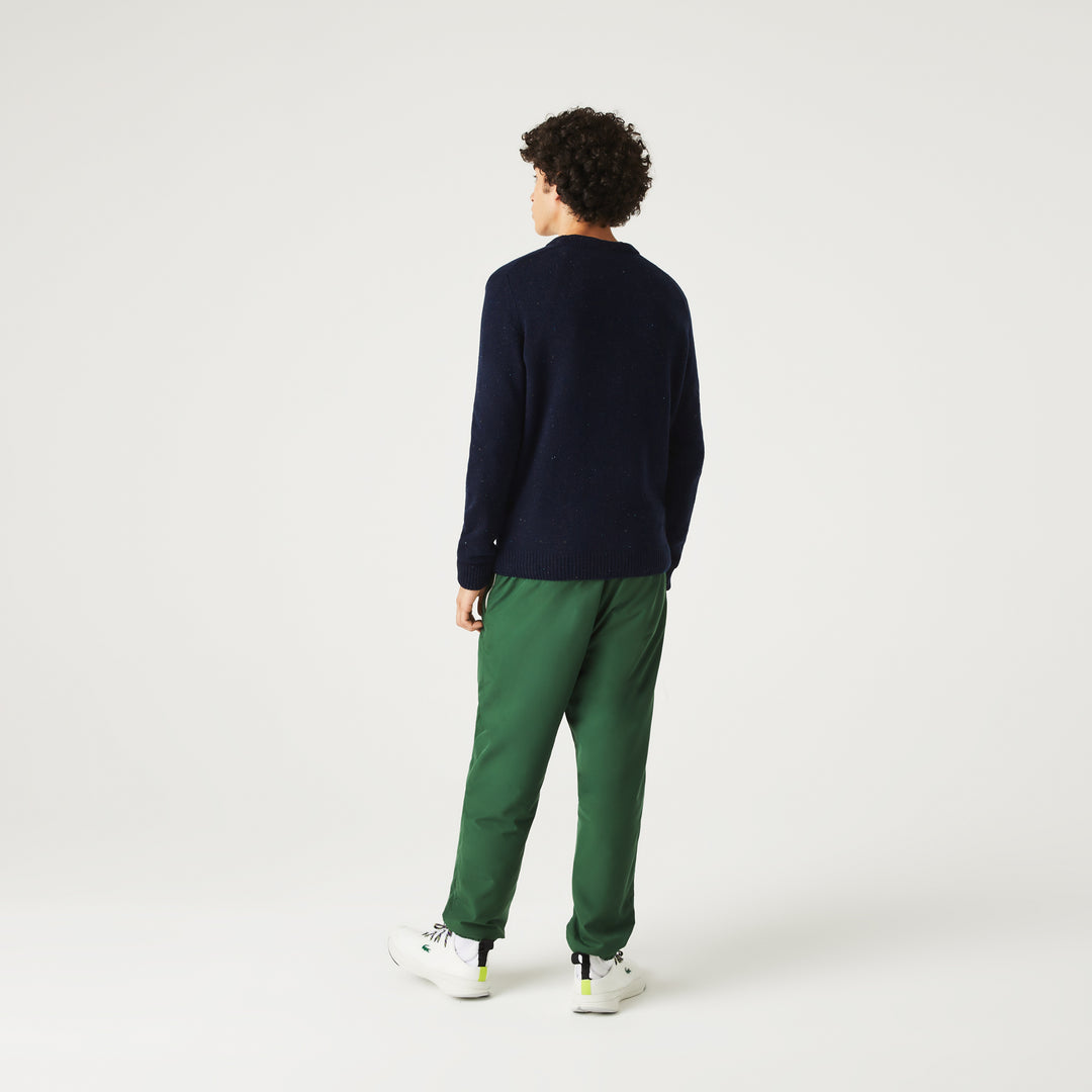 Men's Regular Fit Speckled Print Wool Jersey Sweater - Ah2341