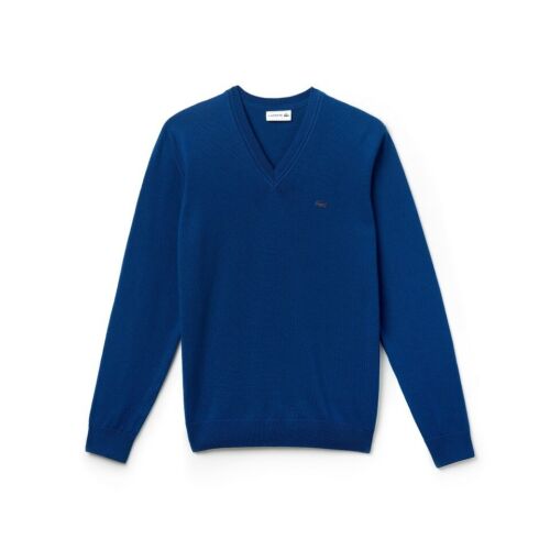 Men's V-Neck Wool Jersey Sweater - Ah2987
