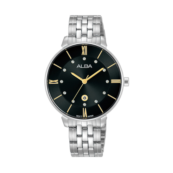 Shop The Latest Collection Of Alba Fashion Black Dial Silver Steel 34Mm-Ah7Ad9X1 In Lebanon