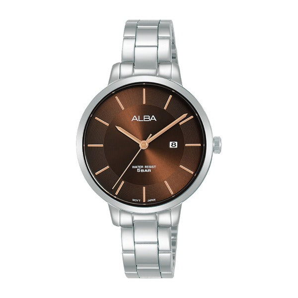 Shop The Latest Collection Of Alba Fashion Brown Dial Silver Steel 32Mm-Ah7Af7X1 In Lebanon