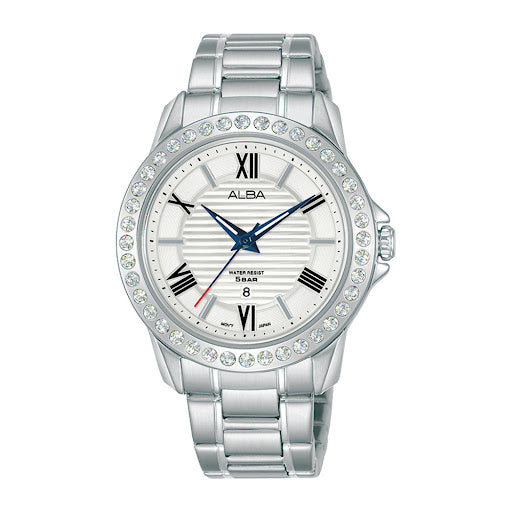 Shop The Latest Collection Of Alba Prestige Lady White Dial Silver Steel 36Mm - Ah7V75X1 In Lebanon