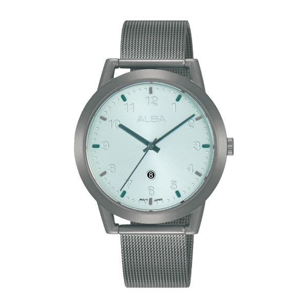 Shop The Latest Collection Of Alba Fusion Light Blue Dial Mesh Bracelet 37Mm - Ah7Z51X1 In Lebanon