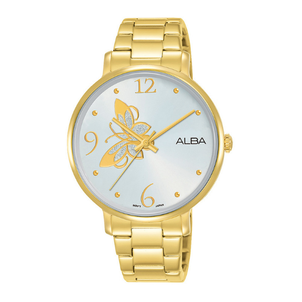 Shop The Latest Collection Of Outlet - Alba Alba Fashion White Dial Gold Steel - Ah8608X1 In Lebanon