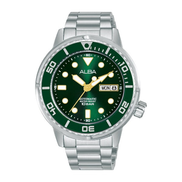 Shop The Latest Collection Of Alba Active Auto Green Dial Silver Steel 43Mm- Al4243X1 In Lebanon