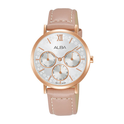 Shop The Latest Collection Of Alba Fashion White Dial Pink Leather 34Mm - Ap6694X1 In Lebanon