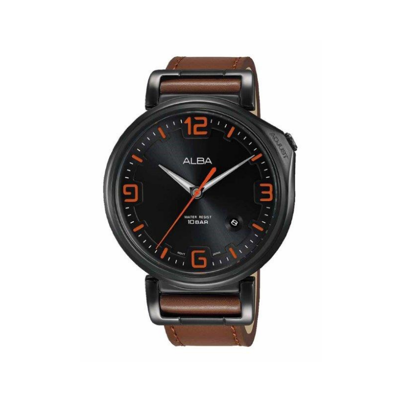 Shop The Latest Collection Of Outlet - Alba Flagship Blk Dial Brown Strap - As9F85X1 In Lebanon