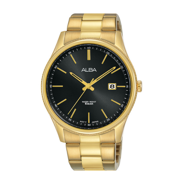 Shop The Latest Collection Of Outlet - Alba Alba Prestige Black Dial Gold Steel - As9H52X1 In Lebanon