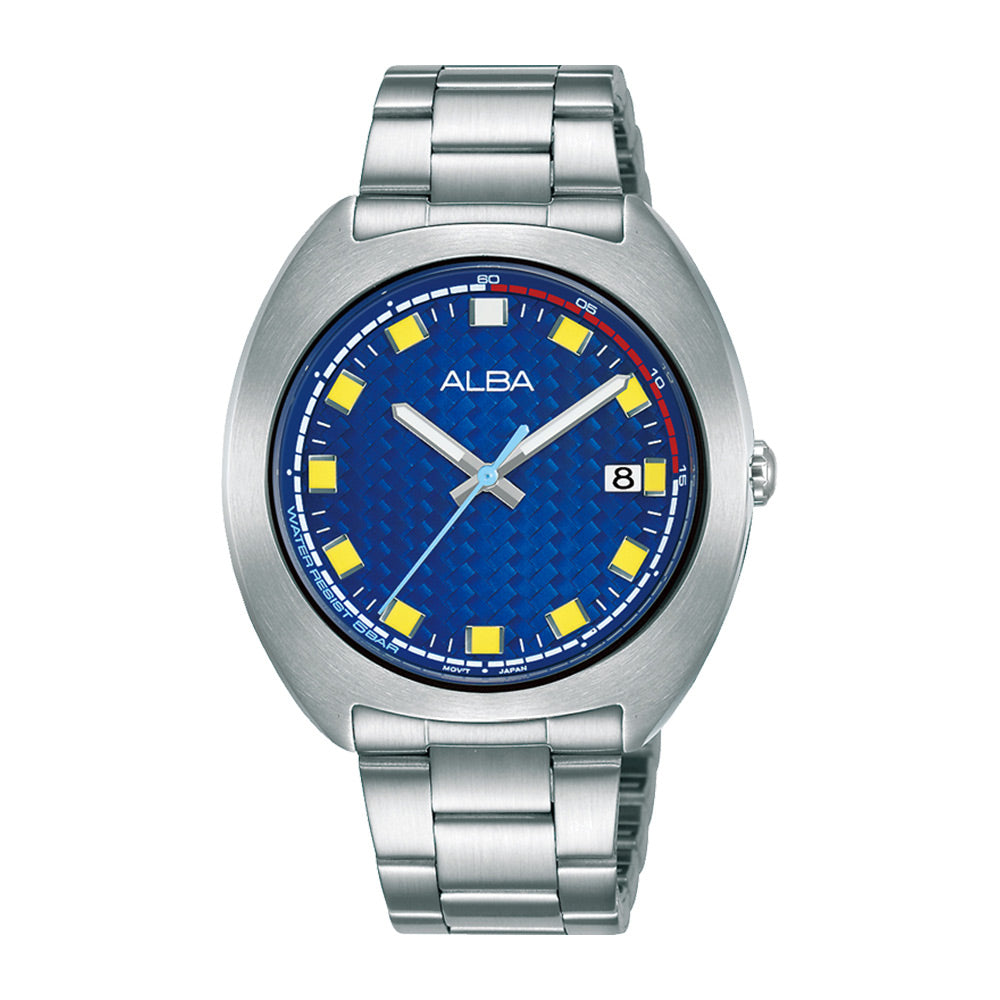 Shop The Latest Collection Of Alba Active Dark Blue Dial Silver Steel 40Mm - As9K83X1 In Lebanon
