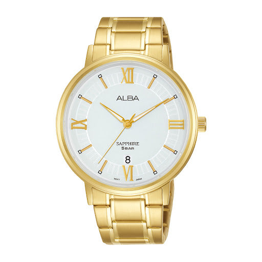 Shop The Latest Collection Of Alba Prestige White Dial Gold Steel 41Mm - As9L20X1 In Lebanon