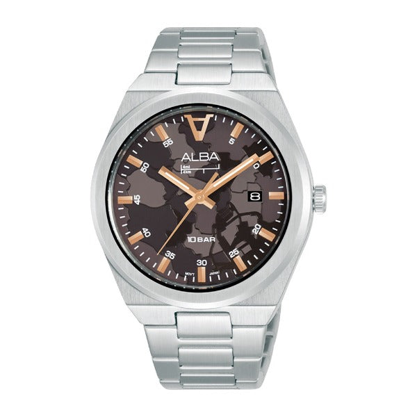 Shop The Latest Collection Of Alba Signa Brown Dial Silver Steel 41Mm - As9N31X1 In Lebanon