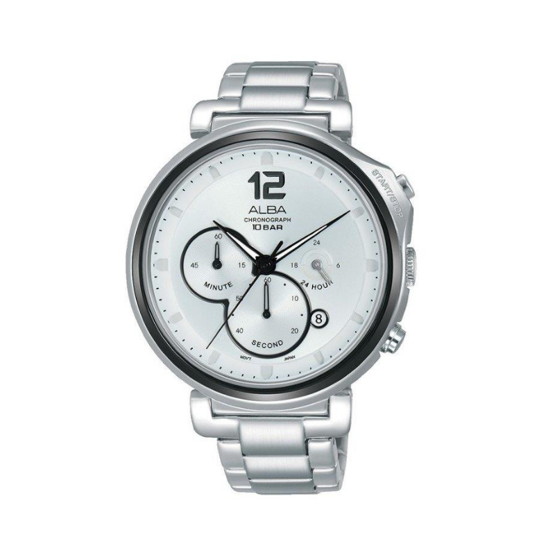 Shop The Latest Collection Of Outlet - Alba Flagship White Dial Silver Steel - At3E15X1 In Lebanon