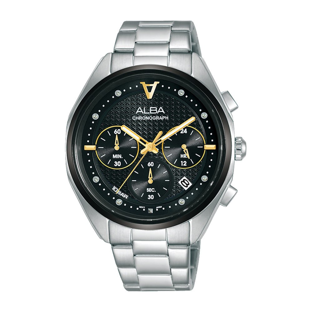 Shop The Latest Collection Of Alba Signa Lady Blk Dial Blk Steel 38Mm - At3G89X1 In Lebanon