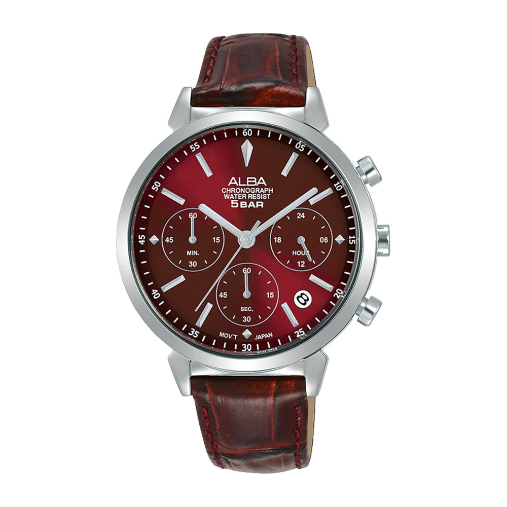 Shop The Latest Collection Of Alba Fashion Chrono Red Dial Red Strap 36Mm-At3H45X1 In Lebanon