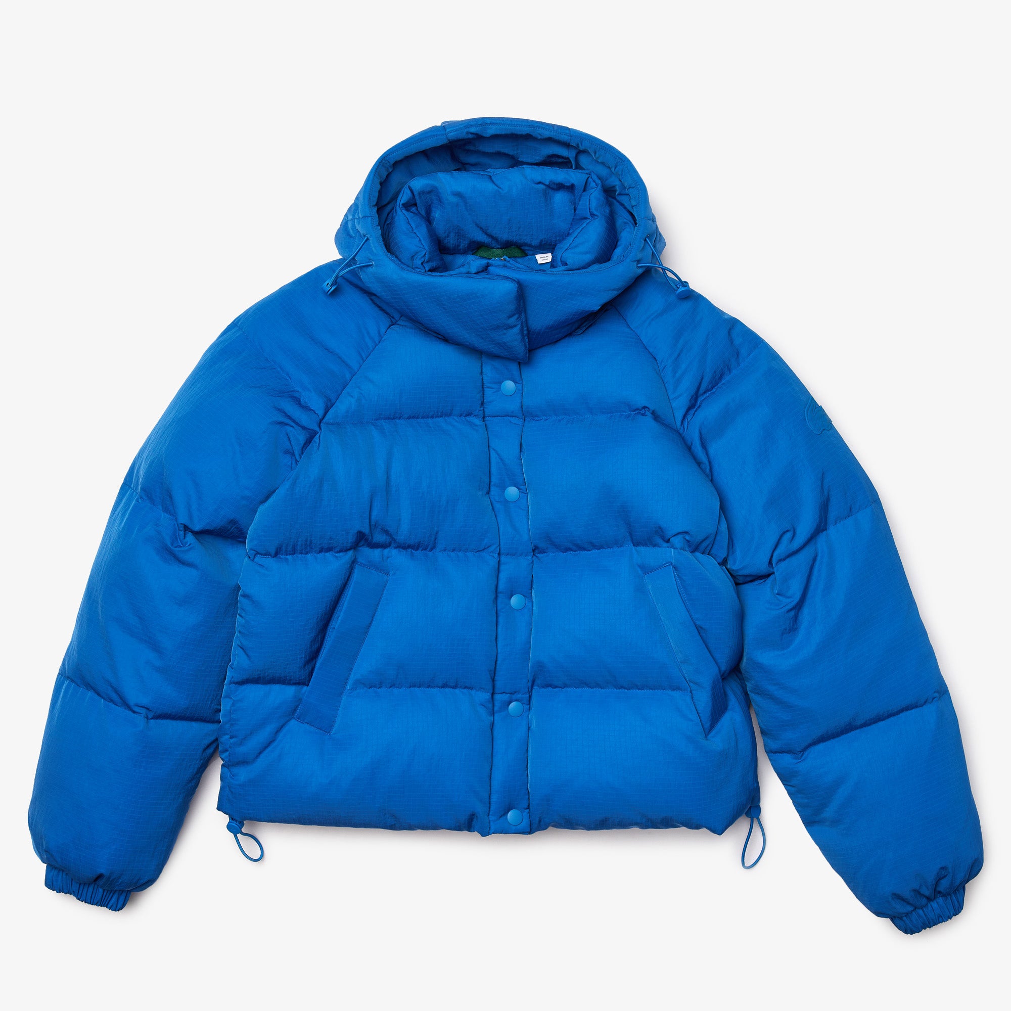 Short rain clearance jacket with hood