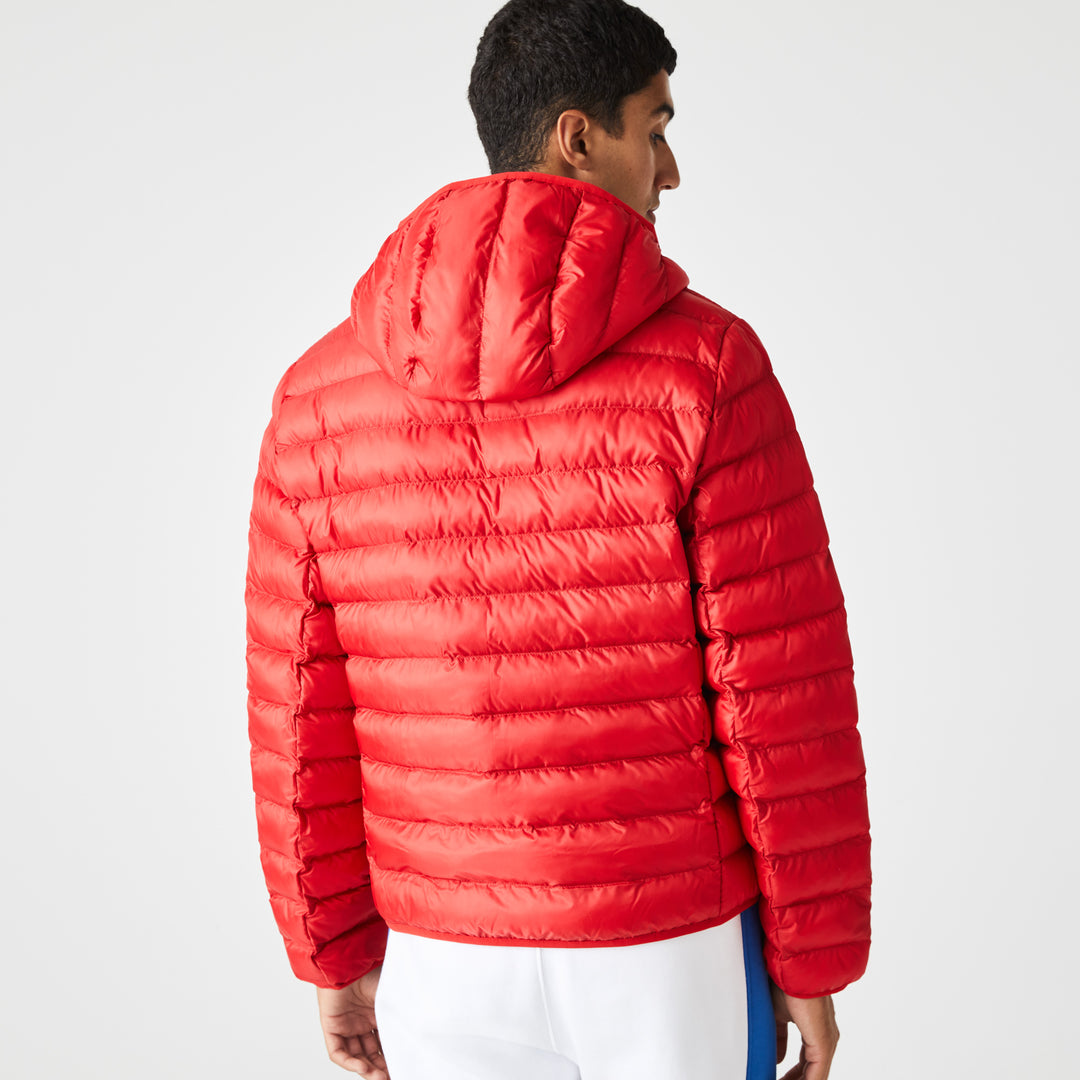 Men's Lacoste Quilted Hooded Short Jacket - Bh0539