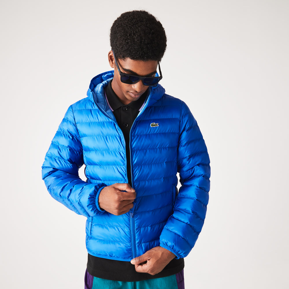 Men's Lacoste Quilted Hooded Short Jacket - Bh0539