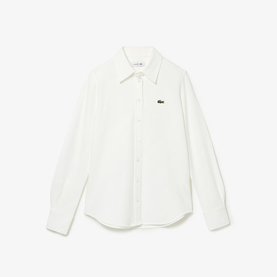 Shop The Latest Collection Of Outlet - Lacoste Women'S Lacoste French Collar Cotton Piquã© Shirt - Cf1541 In Lebanon